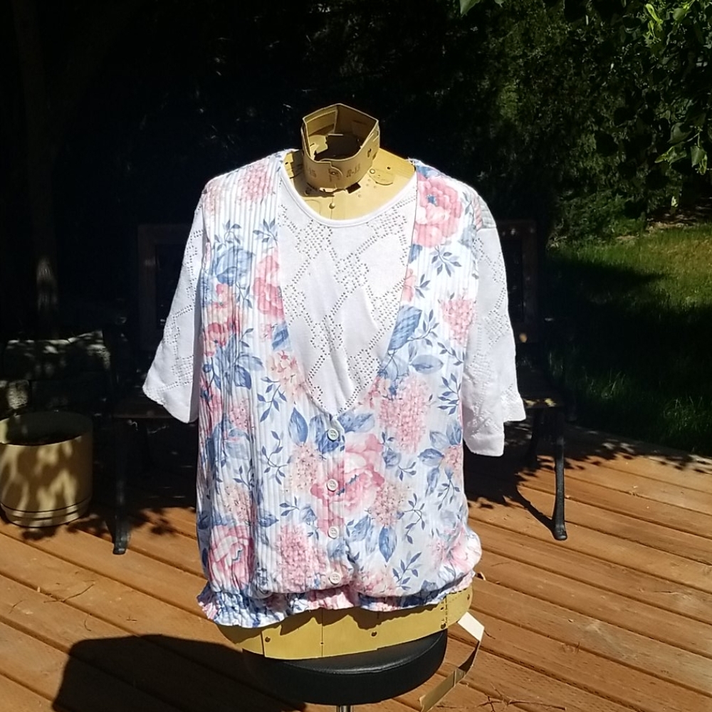 Pyke Floral Blouse and Skirt